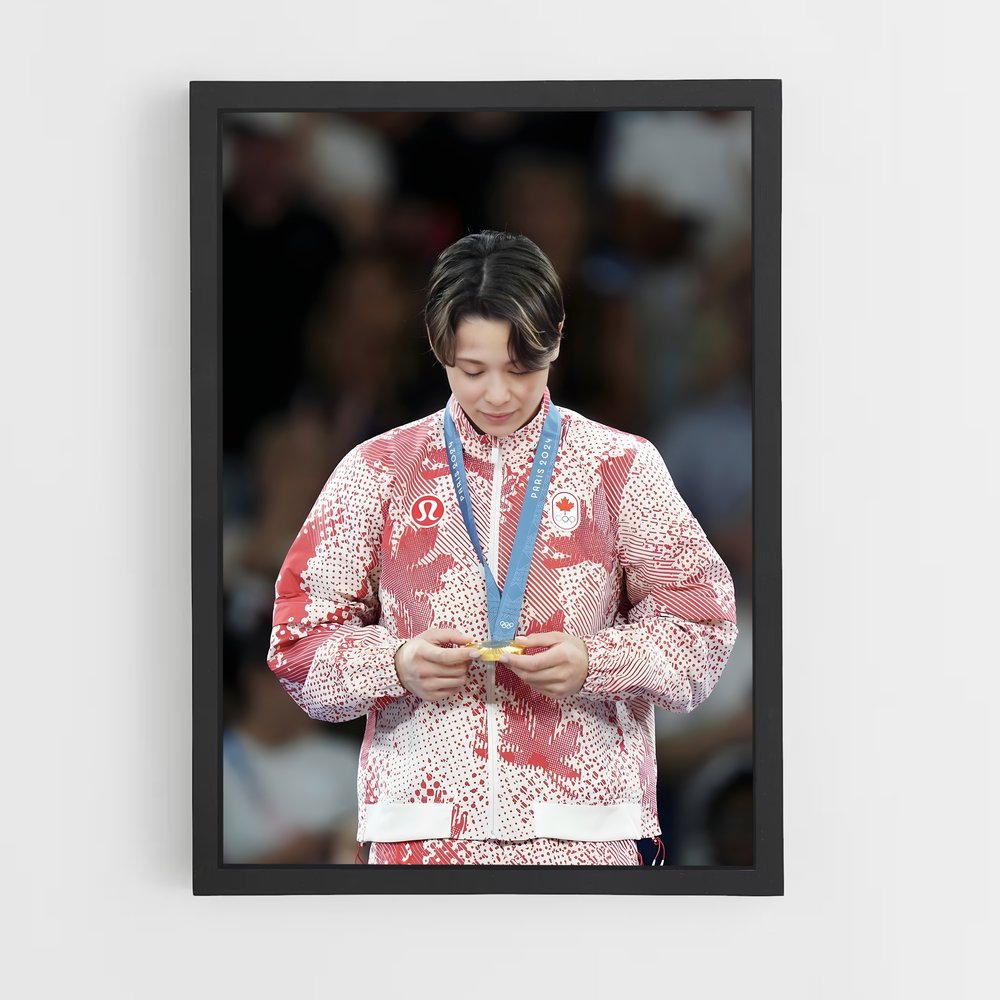 Poster La Médaillée – affiche Judo (vue 2)
